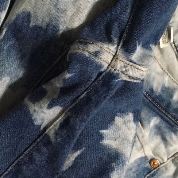 Mng by mango jeans womens size 6 Ella tie-dye low-rise coastal two-tone cool - Picture 9 of 16